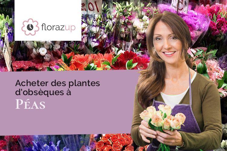coeurs de fleurs pour des obsèques à Péas (Marne/51120)
