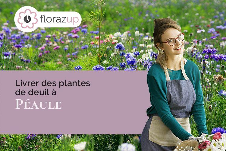 fleurs deuil pour des funérailles à Péaule (Morbihan/56130)