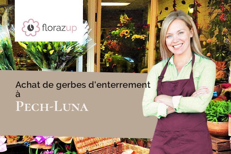 créations florales pour un décès à Pech-Luna (Aude/11420)
