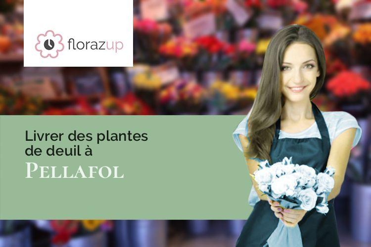 couronnes florales pour un enterrement à Pellafol (Isère/38970)