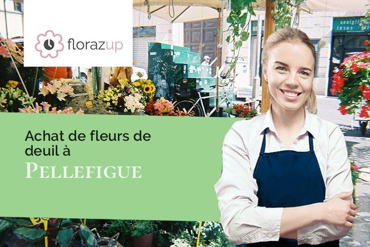 coeurs de fleurs pour des funérailles à Pellefigue (Gers/32420)