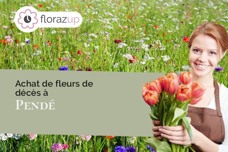 fleurs deuil pour des obsèques à Pendé (Somme/80230)