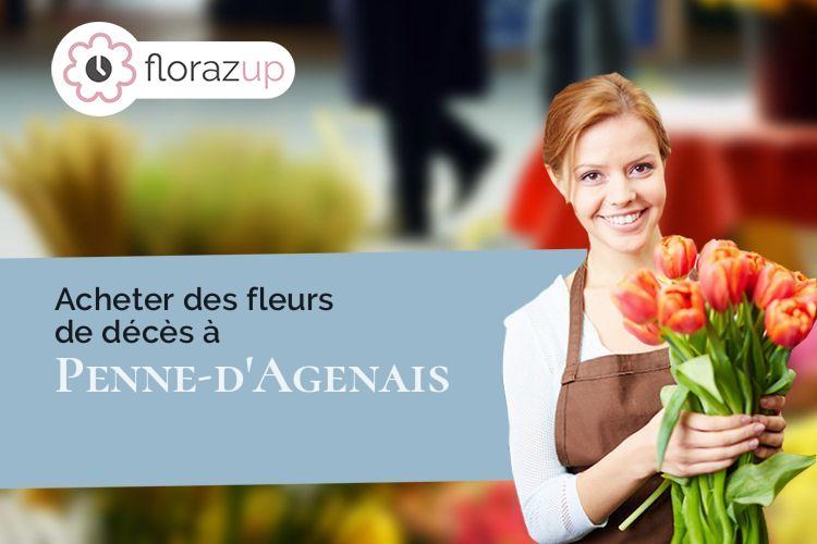 compositions florales pour un décès à Penne-d'Agenais (Lot-et-Garonne/47140)