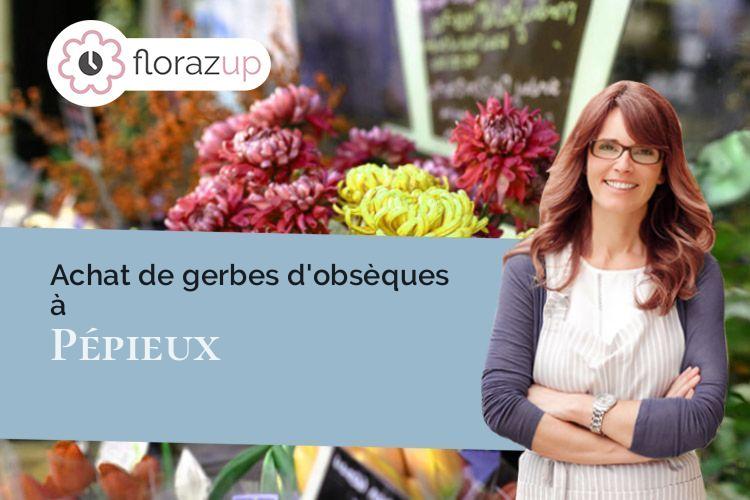 gerbes de fleurs pour un deuil à Pépieux (Aude/11700)