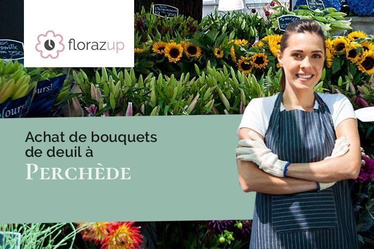fleurs deuil pour des obsèques à Perchède (Gers/32460)