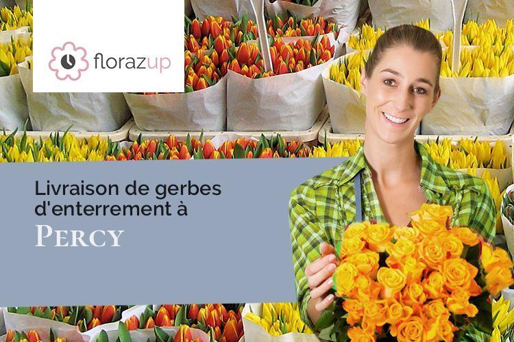 couronnes de fleurs pour des obsèques à Percy (Isère/38930)