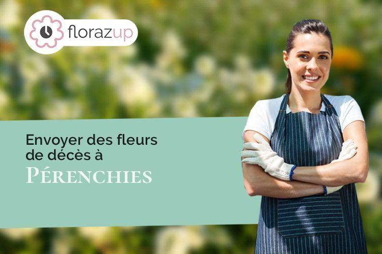 créations florales pour un enterrement à Pérenchies (Nord/59840)