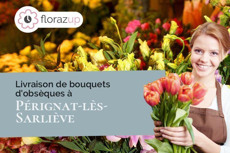 compositions de fleurs pour des obsèques à Pérignat-lès-Sarliève (Puy-de-Dôme/63170)