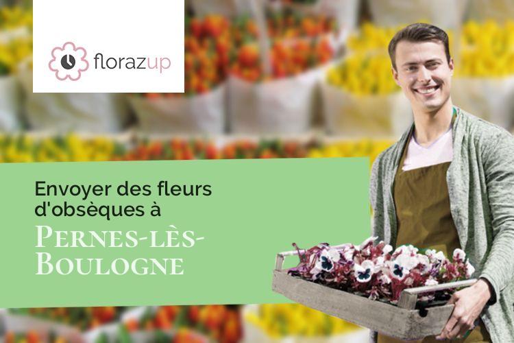 gerbes de fleurs pour un deuil à Pernes-lès-Boulogne (Pas-de-Calais/62126)