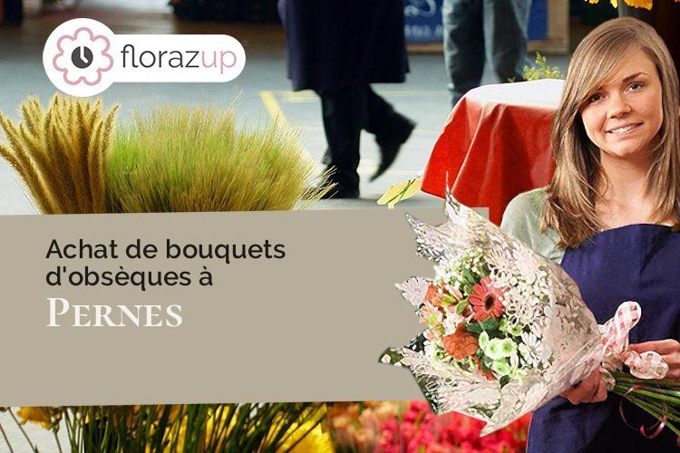 coeur de fleurs pour un enterrement à Pernes (Pas-de-Calais/62550)