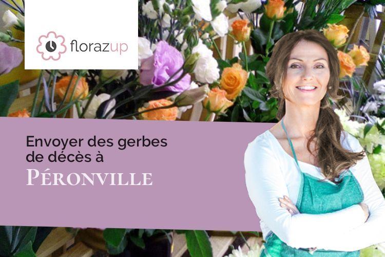 couronnes de fleurs pour un enterrement à Péronville (Eure-et-Loir/28140)