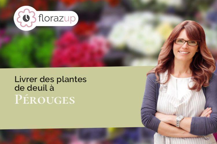 créations de fleurs pour un enterrement à Pérouges (Ain/01800)