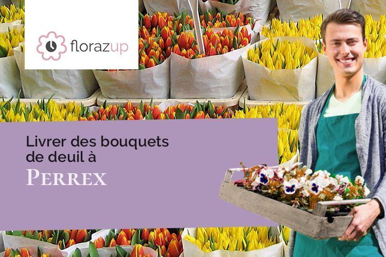 créations florales pour des obsèques à Perrex (Ain/01540)