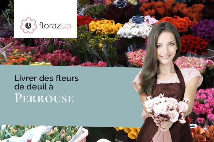 coeurs de fleurs pour un enterrement à Perrouse (Haute-Saône/70190)
