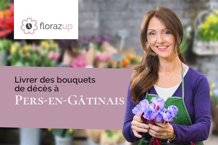 compositions de fleurs pour un deuil à Pers-en-Gâtinais (Loiret/45210)