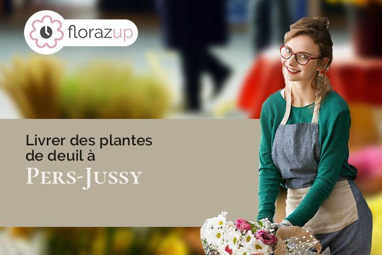 coupes de fleurs pour un deuil à Pers-Jussy (Haute-Savoie/74930)