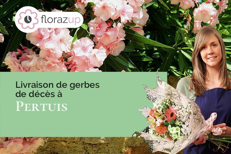 coeur de fleurs pour un enterrement à Pertuis (Vaucluse/84120)