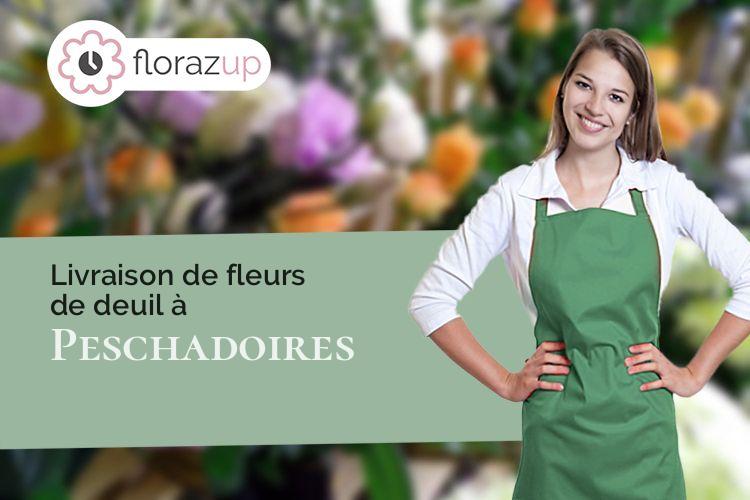 compositions de fleurs pour une crémation à Peschadoires (Puy-de-Dôme/63920)