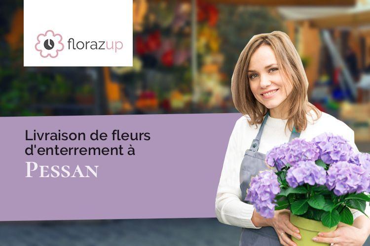 couronnes florales pour des obsèques à Pessan (Gers/32550)