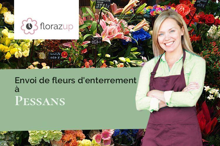 créations de fleurs pour un deuil à Pessans (Doubs/25440)