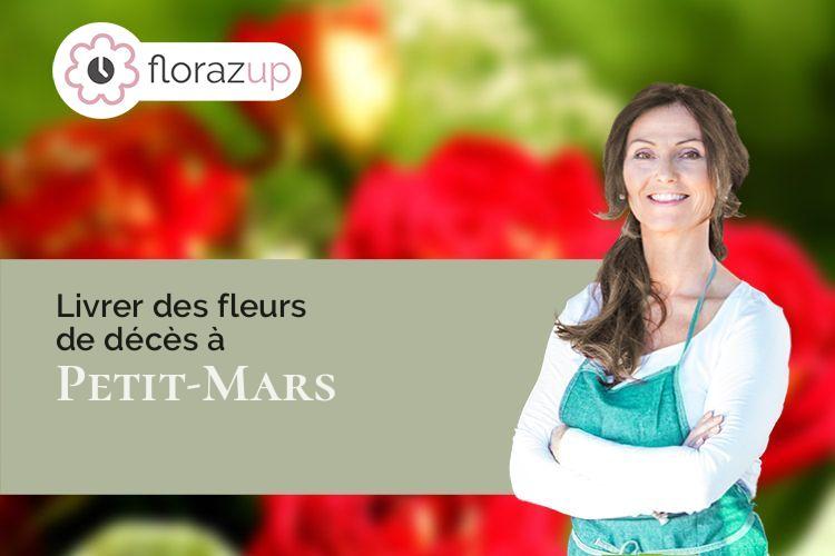 gerbes de fleurs pour des funérailles à Petit-Mars (Loire-Atlantique/44390)