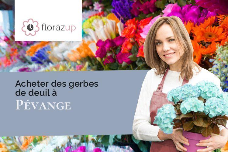 compositions florales pour un enterrement à Pévange (Moselle/57340)