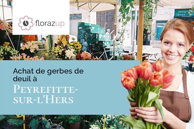 coupes de fleurs pour des funérailles à Peyrefitte-sur-l'Hers (Aude/11410)