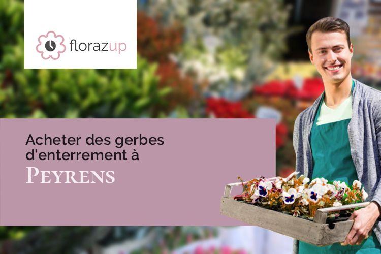 compositions florales pour un enterrement à Peyrens (Aude/11400)
