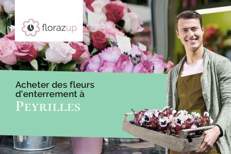 bouquets de fleurs pour un deuil à Peyrilles (Lot/46310)