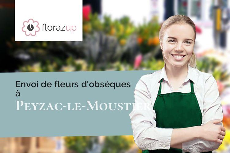 couronnes florales pour un deuil à Peyzac-le-Moustier (Dordogne/24620)