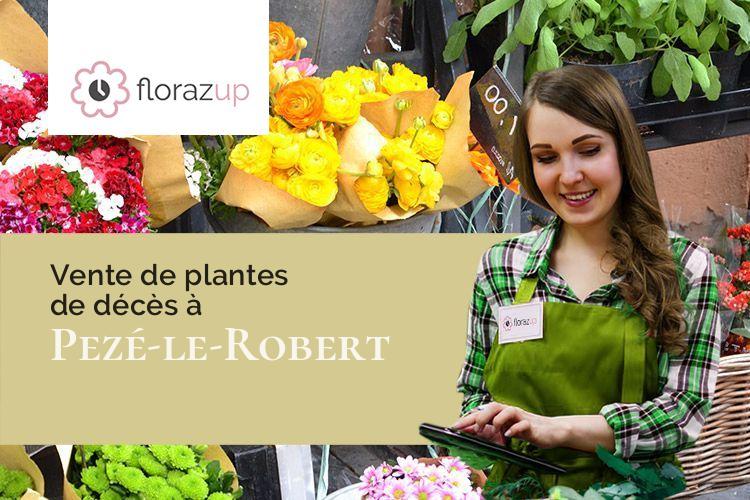 couronnes florales pour un enterrement à Pezé-le-Robert (Sarthe/72140)