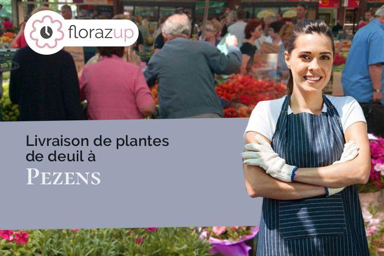 créations florales pour des funérailles à Pezens (Aude/11170)