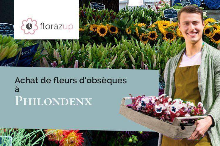 fleurs deuil pour un décès à Philondenx (Landes/40320)