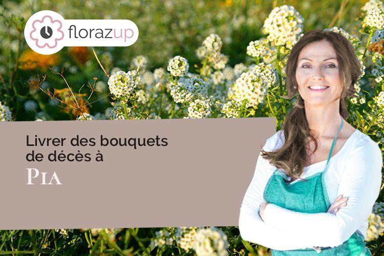 couronnes de fleurs pour une crémation à Pia (Pyrénées-Orientales/66380)