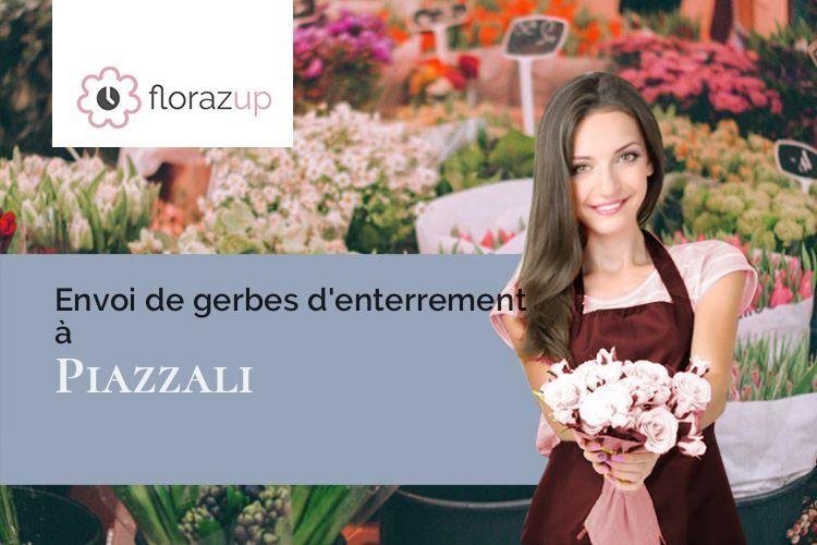 couronnes florales pour des obsèques à Piazzali (Corse/20234)