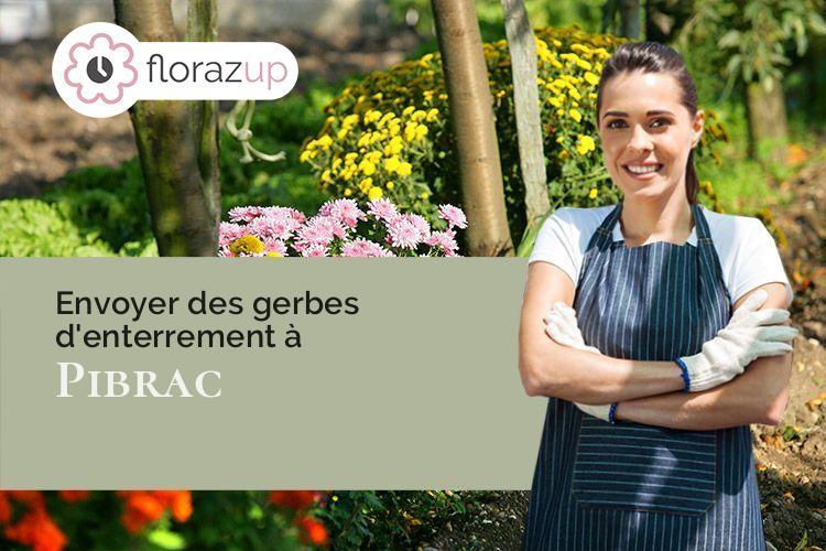 fleurs deuil pour un enterrement à Pibrac (Haute-Garonne/31820)