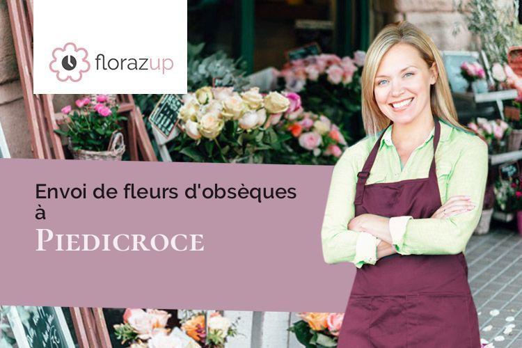 coeurs de fleurs pour un décès à Piedicroce (Corse/20229)