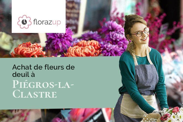 bouquets de fleurs pour des funérailles à Piégros-la-Clastre (Drôme/26400)