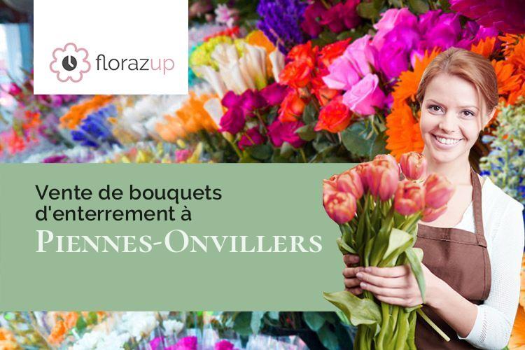 coeurs de fleurs pour un enterrement à Piennes-Onvillers (Somme/80500)