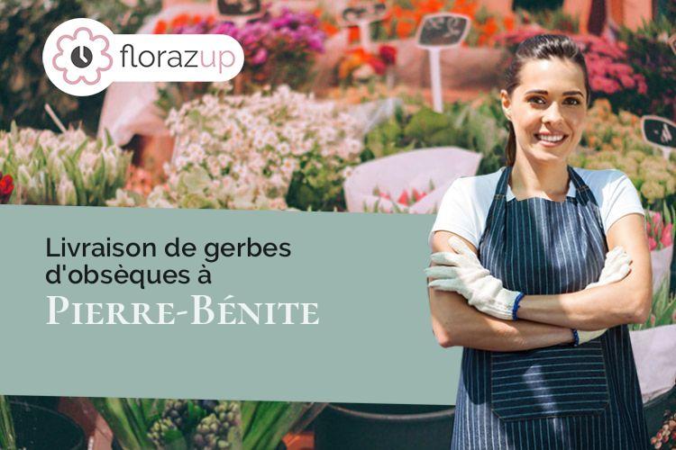 gerbes de fleurs pour un deuil à Pierre-Bénite (Rhône/69310)