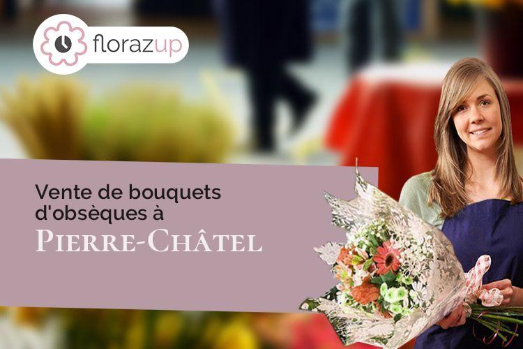 créations de fleurs pour des funérailles à Pierre-Châtel (Isère/38119)