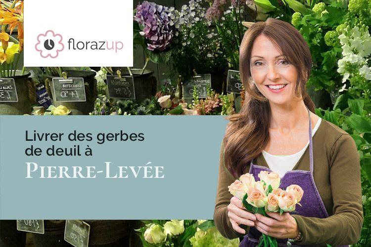 compositions florales pour un décès à Pierre-Levée (Seine-et-Marne/77580)