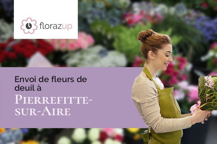 compositions de fleurs pour un enterrement à Pierrefitte-sur-Aire (Meuse/55260)