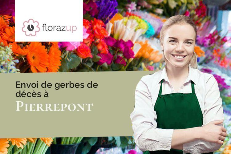 compositions de fleurs pour des funérailles à Pierrepont (Meurthe-et-Moselle/54620)