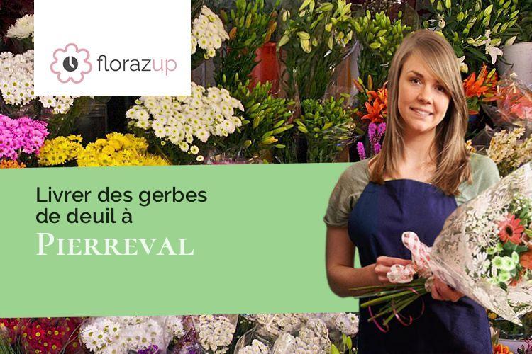 compositions de fleurs pour des obsèques à Pierreval (Seine-Maritime/76750)