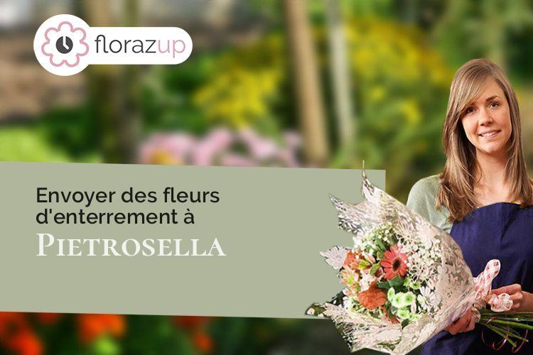compositions florales pour des funérailles à Pietrosella (Corse/20166)