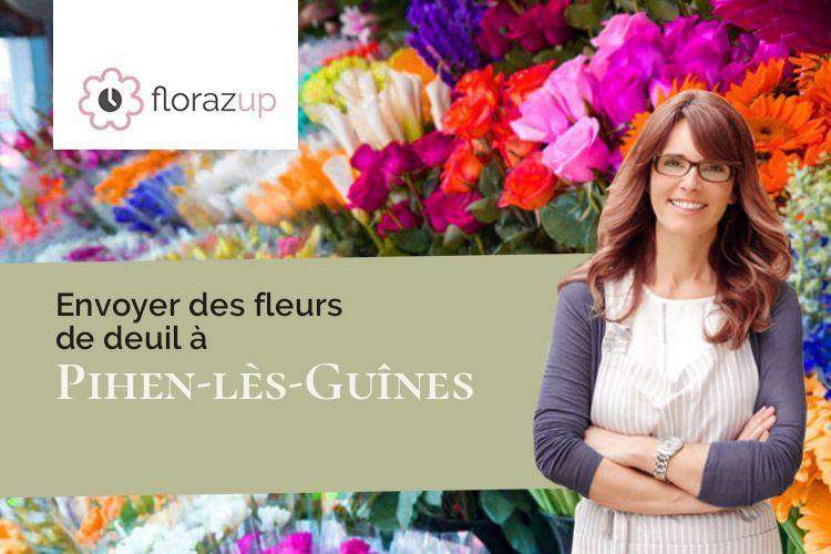 créations de fleurs pour des funérailles à Pihen-lès-Guînes (Pas-de-Calais/62340)