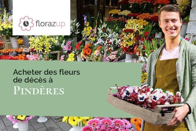 compositions de fleurs pour des obsèques à Pindères (Lot-et-Garonne/47700)