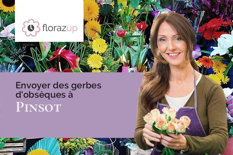 créations florales pour un enterrement à Pinsot (Isère/38580)
