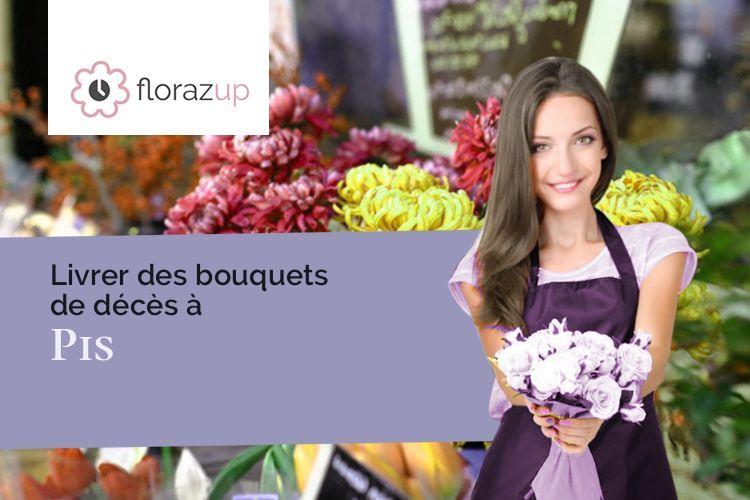 créations de fleurs pour un décès à Pis (Gers/32500)